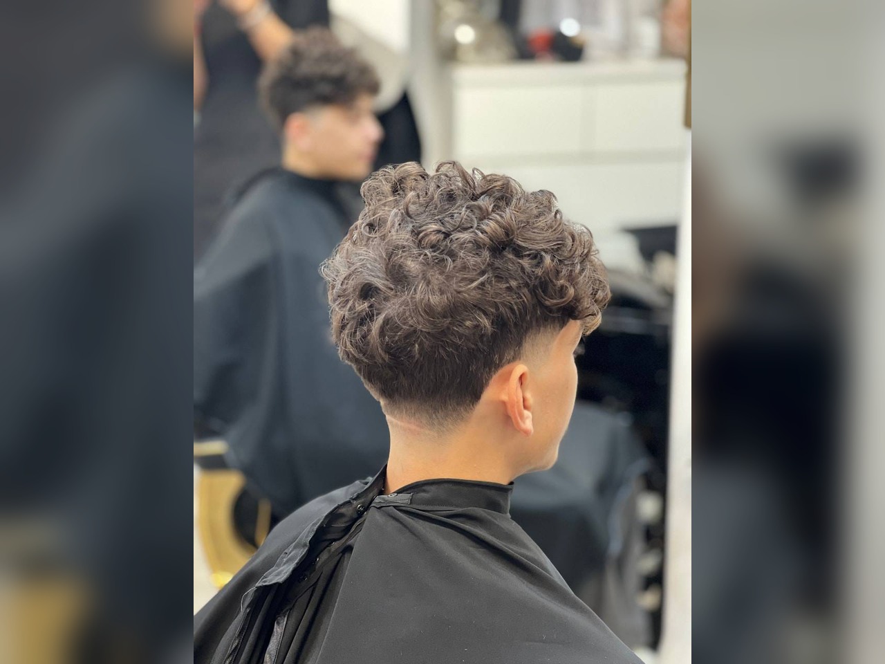 Resultado de corte y degradado masculino