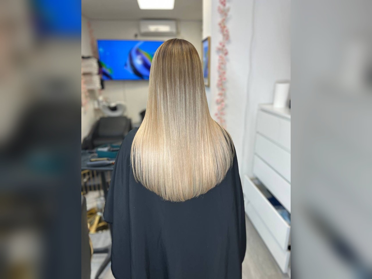 Resultado de cabello liso y transformación capilar
